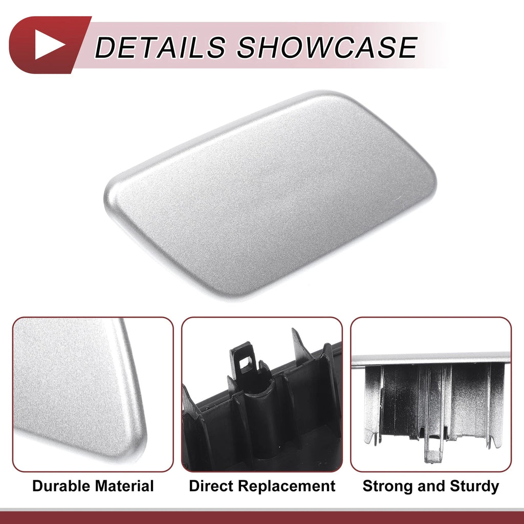 Front Right Washer Nozzle Cover Cap for Subaru Forester (2018–2021) Silver Tone
