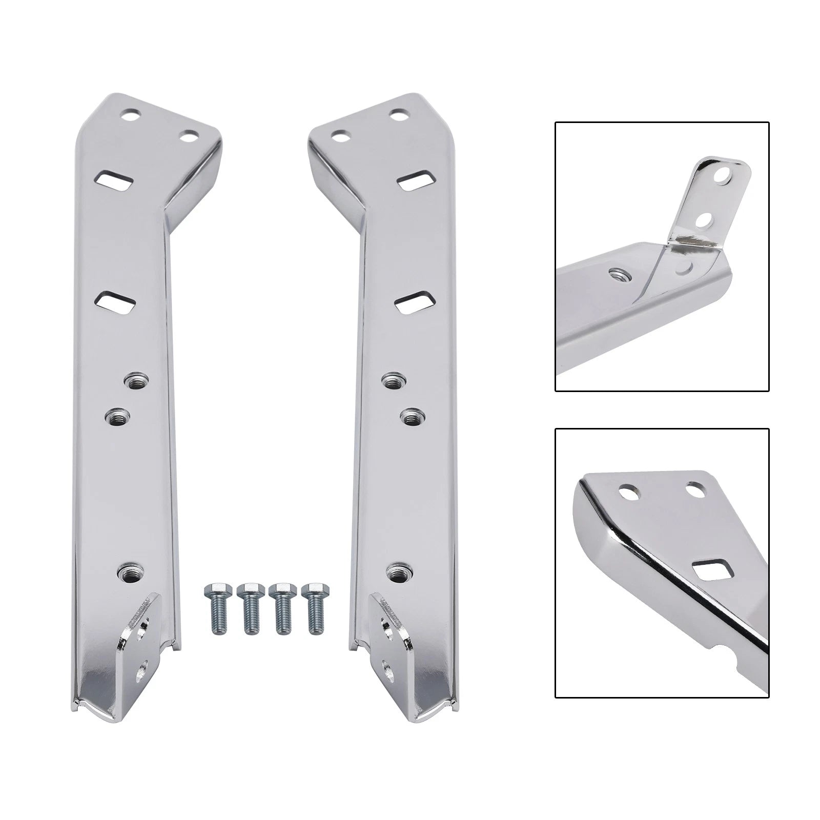 Pair Saddlebag Rail Support Holder 90718-79C for Harley Touring Road Glide (1985–2008)