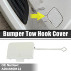 Tow Eye Hook Cover Cap for Mercedes-Benz C 350 (2015–2019) - White