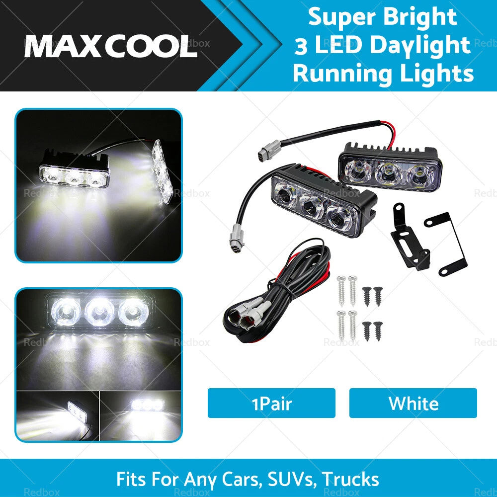 2X LED Daylight Running Lights DRL for Universal 12V