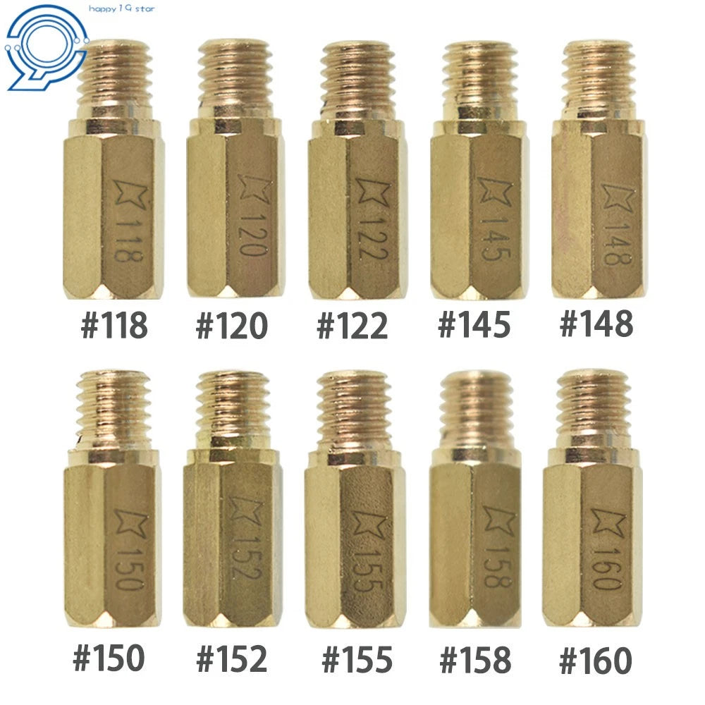 Set of 10 Main Jets for OKO KOSO PE PWK Carburetor (118-160)