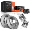 Set of 2 Front Brake Rotors and Pads for BMW E46 323i 325Ci Z3 (1998–2006)