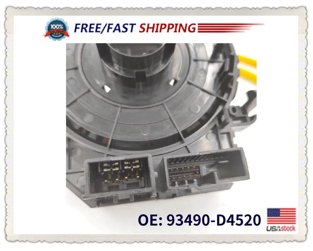 Spiral Cable Clock Spring 93490-D4520 for Kia Optima Cadenza (2016–2020)