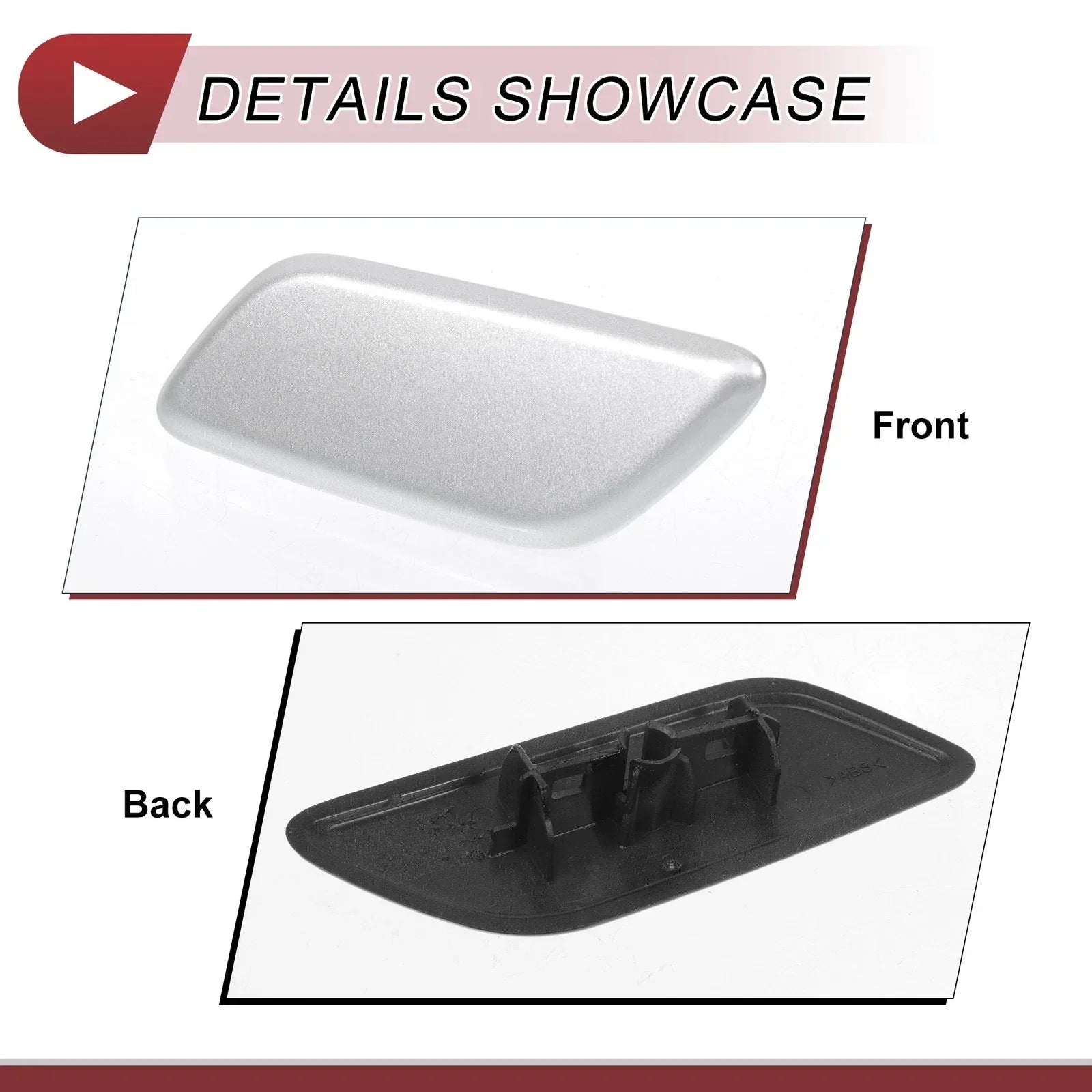 Front Left Washer Nozzle Cover for Lexus LX570 (2013-2015) - Silver Tone 1 x