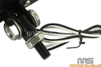 Square Chrome Headlight for Harley Chopper Bobber Cafe Racer