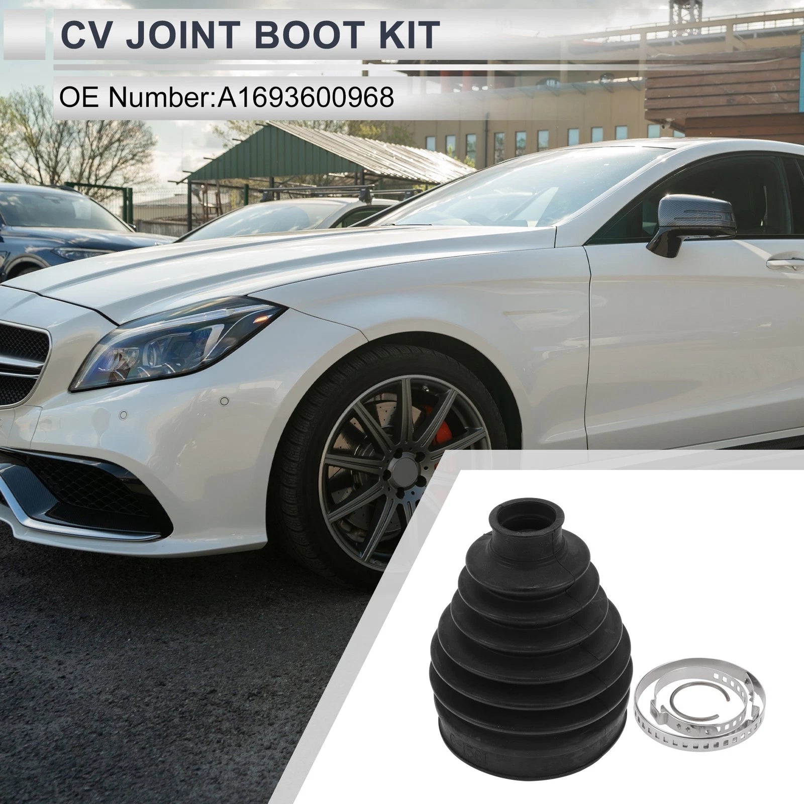 Inner CV Joint Boot Kit with Clamps for Mercedes CLS63 AMG (2007–2018)