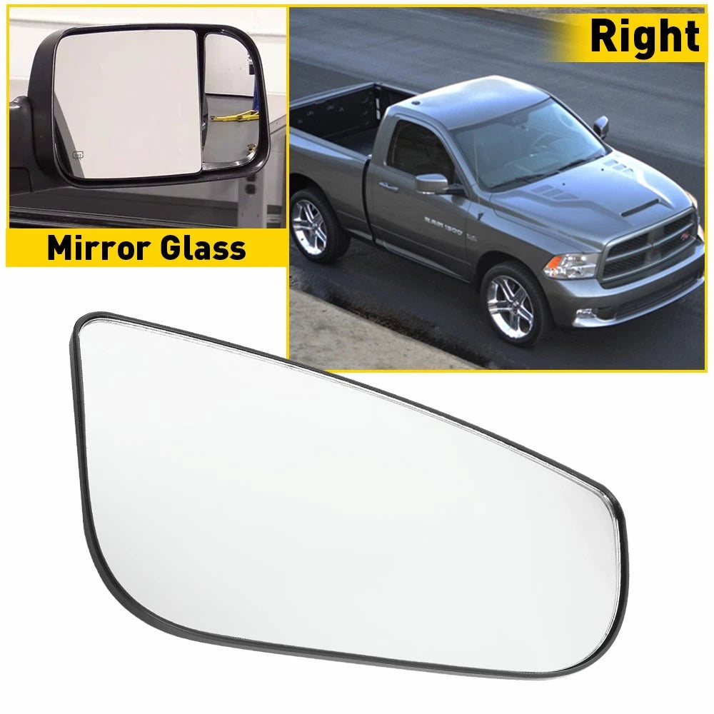 Tow Mirror Spotter Glass Right Side for Dodge Ram 1500 2500 3500 (2010–2020)