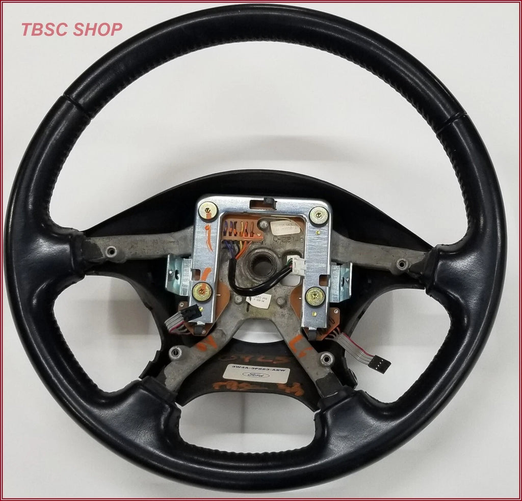 Steering Wheel for Lincoln LS (2003–2006) 3W4A-3F563-AEW Black