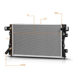 OE Style Aluminum Radiator DPI-1390 for Chrysler Concorde/Intrepid/Vision (1993–1997)