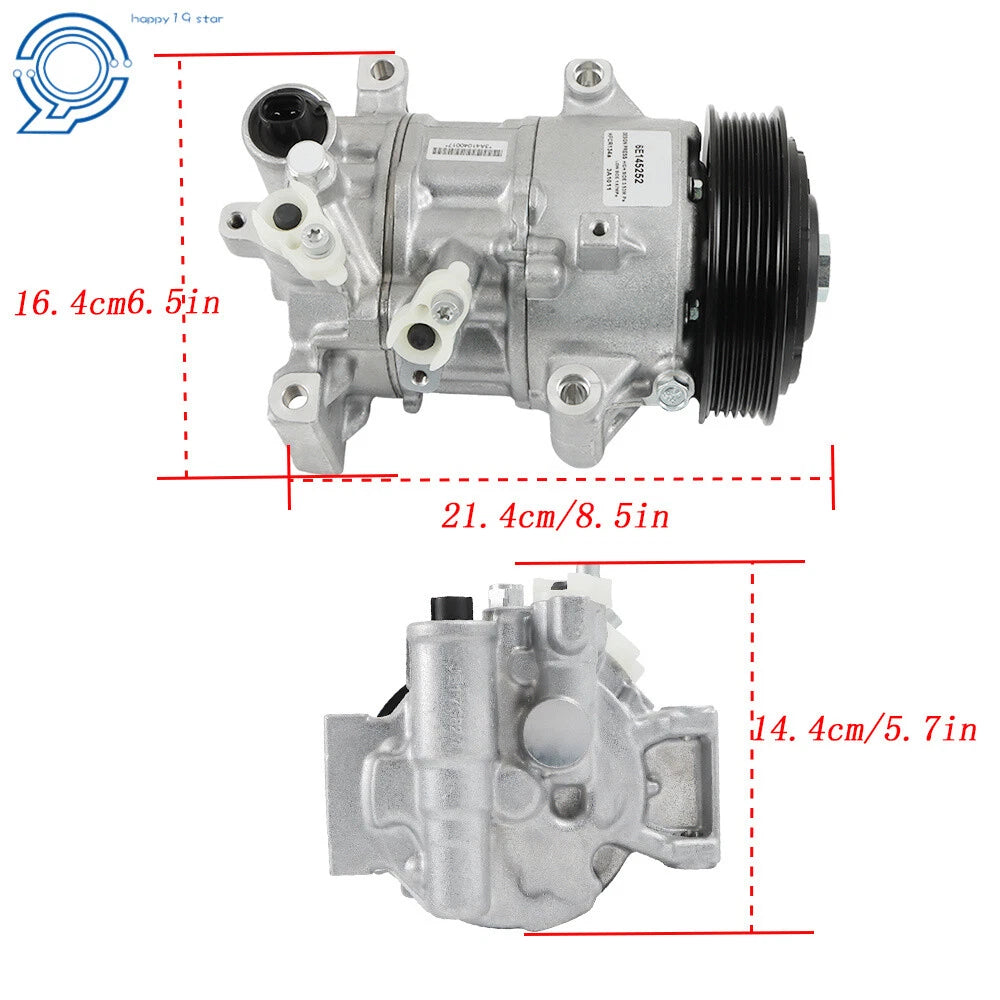 AC Compressor with Clutch for Toyota Corolla iM (2017–2018) L4 1.8L