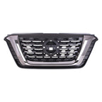 Replacement Black/Smoked Chrome/Matte ABS Plastic Front Grille
