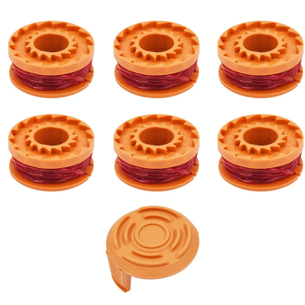 6-Pack Replacement Spool Line for WORX WA0010 Trimmer/Edger