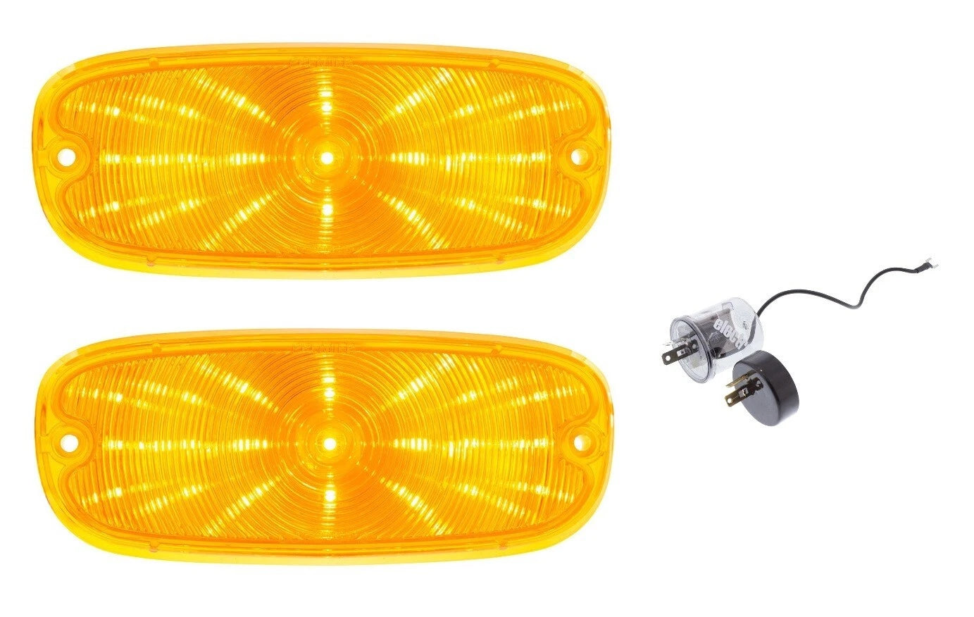 LED Turn Signal Parking Light Lenses and Flasher for Chevy Truck (1958–1959)
