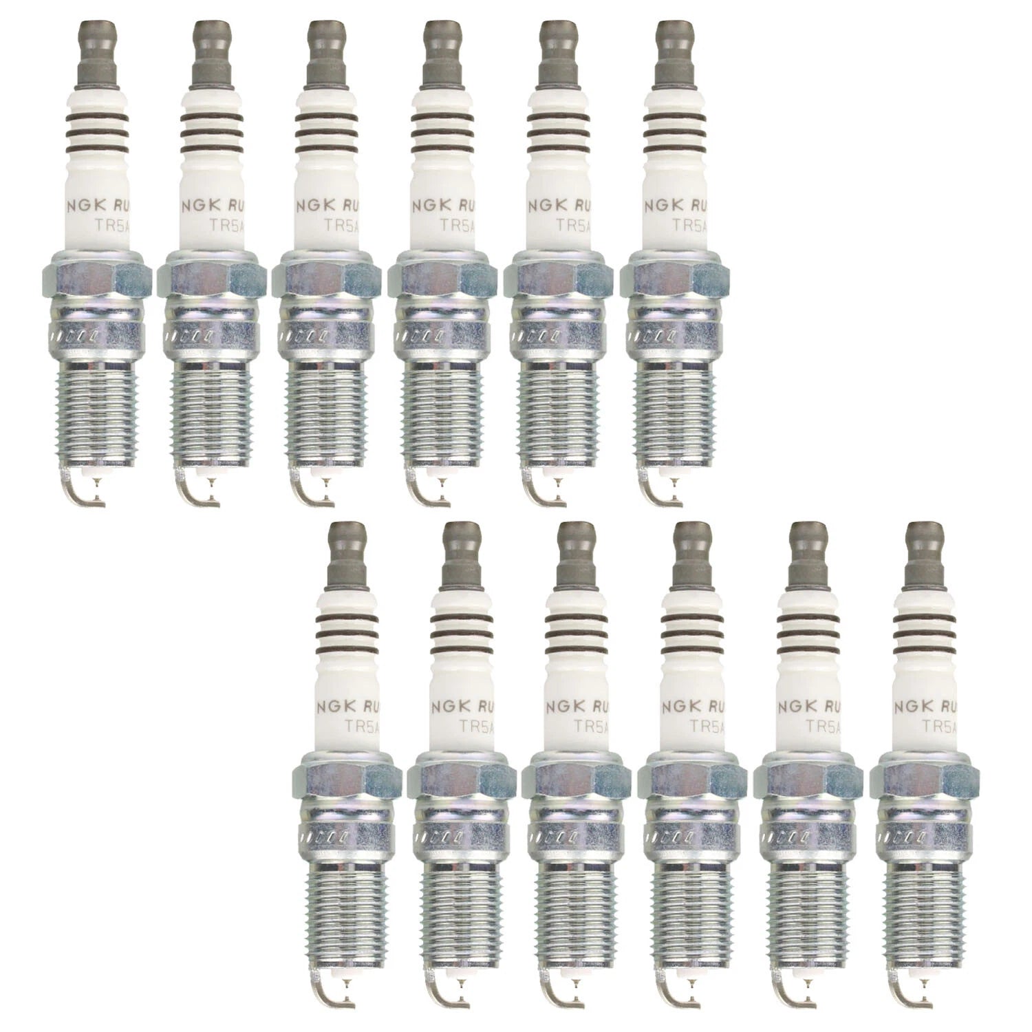 Set of 12 NGK Ruthenium HX Spark Plugs 94567 for Chevrolet Ford GMC Mazda