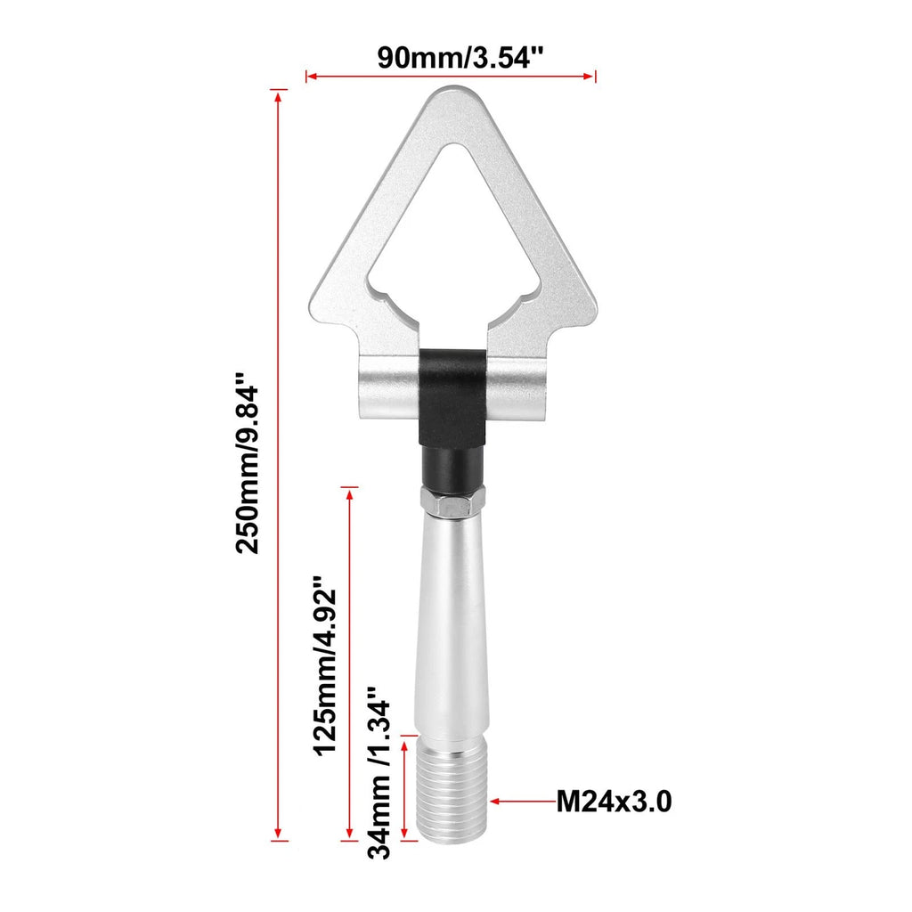 Tow Hook for Mitsubishi Lancer EVO X (2008–2015) - Silver Tone