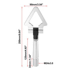 Tow Hook for Mitsubishi Lancer EVO X (2008–2015) - Silver Tone