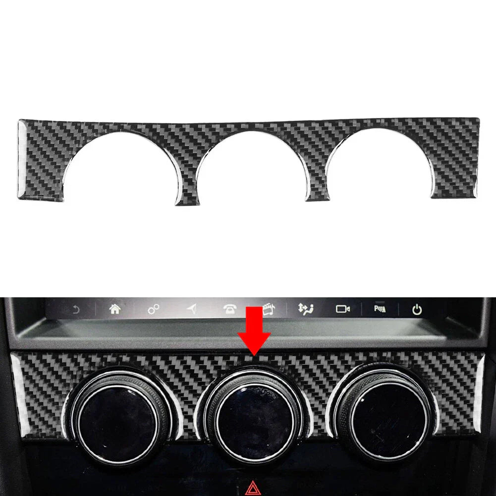 Black AC Climate Console Knob Cover Trim for Jaguar F-Type (2013-2024)