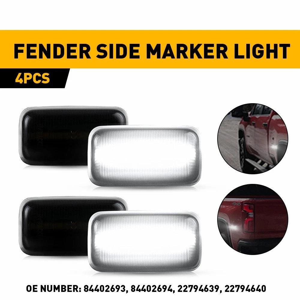 White LED Marker Light for GMC Sierra 2500 3500 HD Dually Bed (2015–2023) EPY