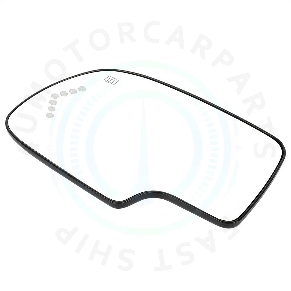 Heated Front Driver Side Mirror Glass with Turn Signal for Chevy GMC Cadillac (2003–2007)