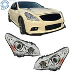 Set of 2 HID Xenon Headlight Assemblies for Infiniti G25 G37 (2010–2012)