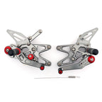 Racing Rearsets Footrest Set for Triumph Daytona 675 (2013–2017) Gray
