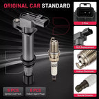 6pc spark plugs & ignition coil packs UF270 for Jeep Liberty (2002–2008)