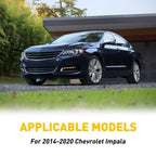 Set of 6 Black Pillar Posts for Chevrolet Impala (2014–2020)