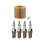 Wix Engine Oil Filter & Denso 4 Iridium Spark Plugs for GS200t (2015–2016)