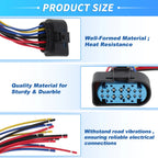 14-Pin Headlight Connector Pigtail Plug for Ford Focus (2012–2018) No.1719105-2