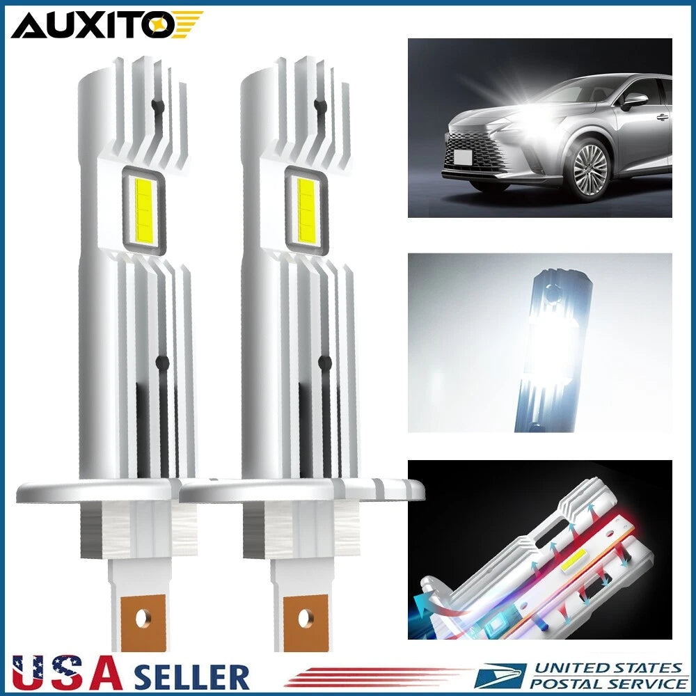 2X H1 LED Headlight Bulbs