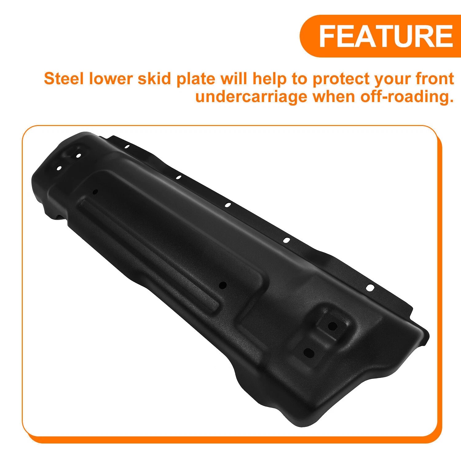 Front Skid Plate Bumper Cover for Jeep Wrangler JL (2018–2025) & Gladiator JT (2020–2025)