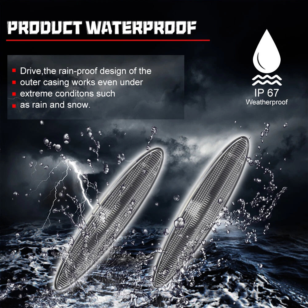 2X Clear Side Marker Light Housing Kit for Lexus SC430 (2002–2010)