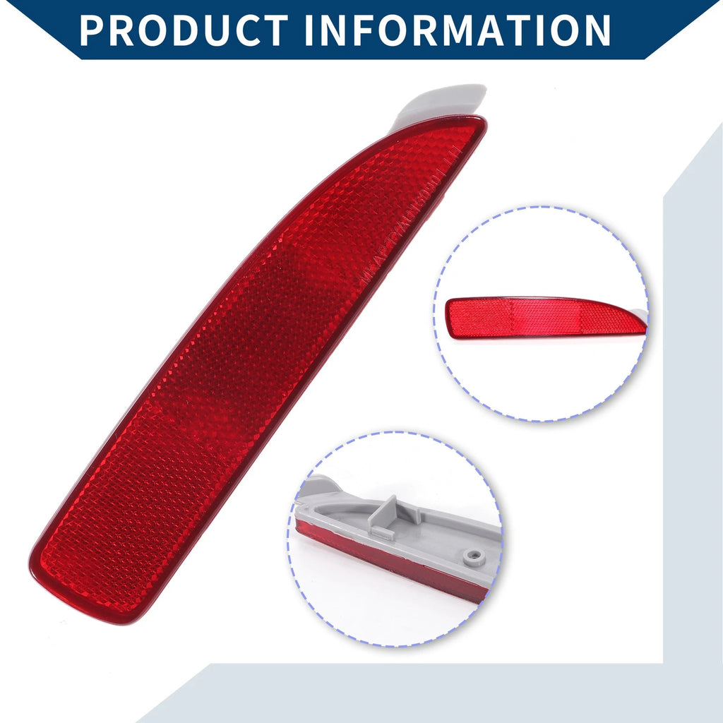 Rear Right Bumper Reflector No. 52163WB002 for Toyota Prius (2019–2022) Red