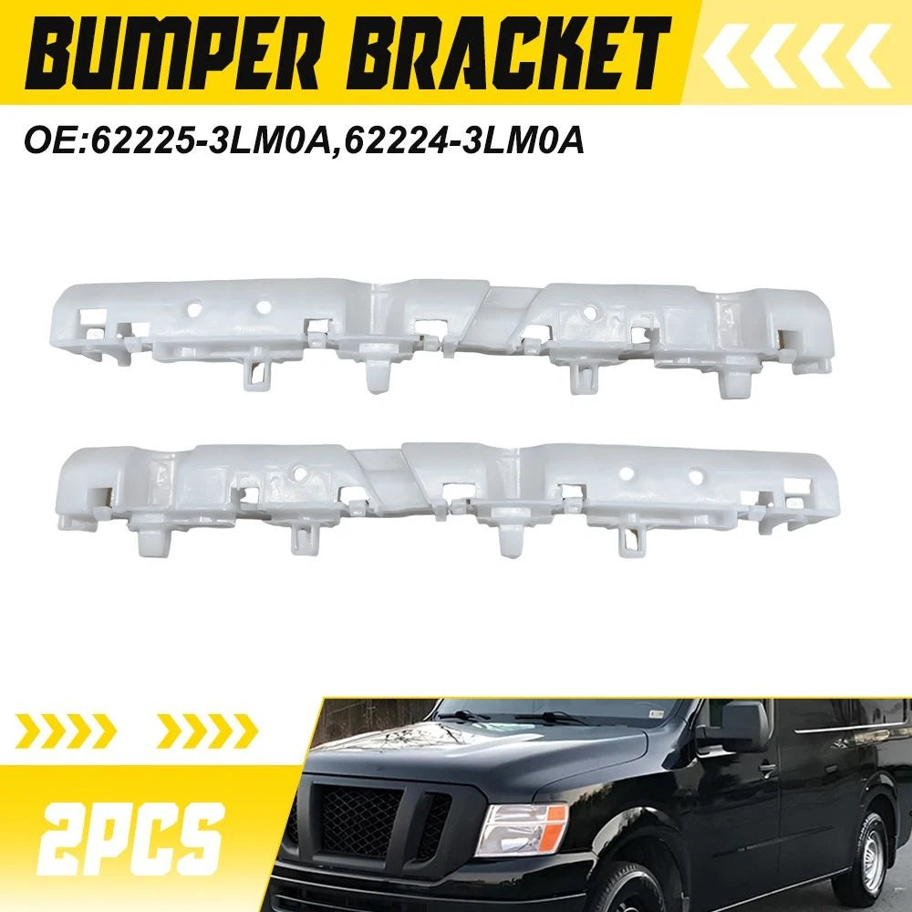 Set of 2 Front Bumper Bracket Retainers 622253LM0A for Nissan NV200 (2013–2021)