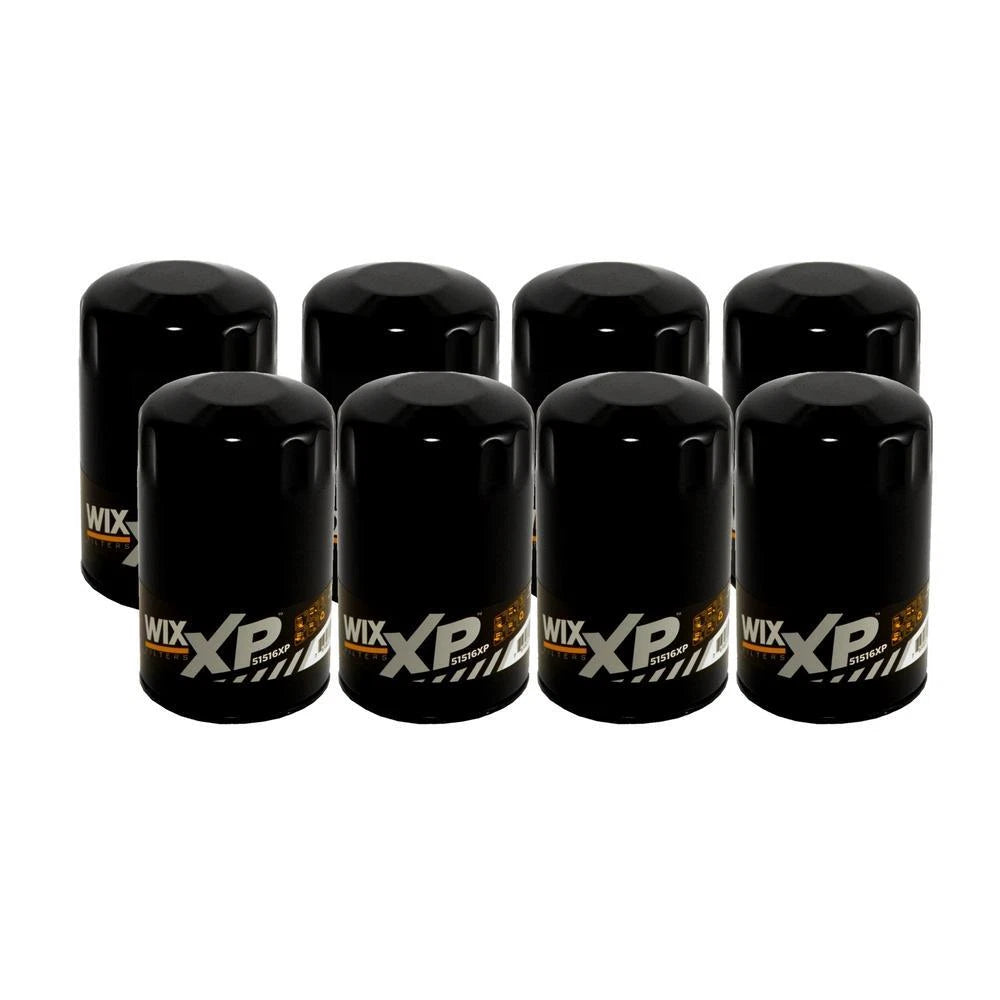 Set of 8 Wix 51516XP Engine Oil Filters for (Spin-On)