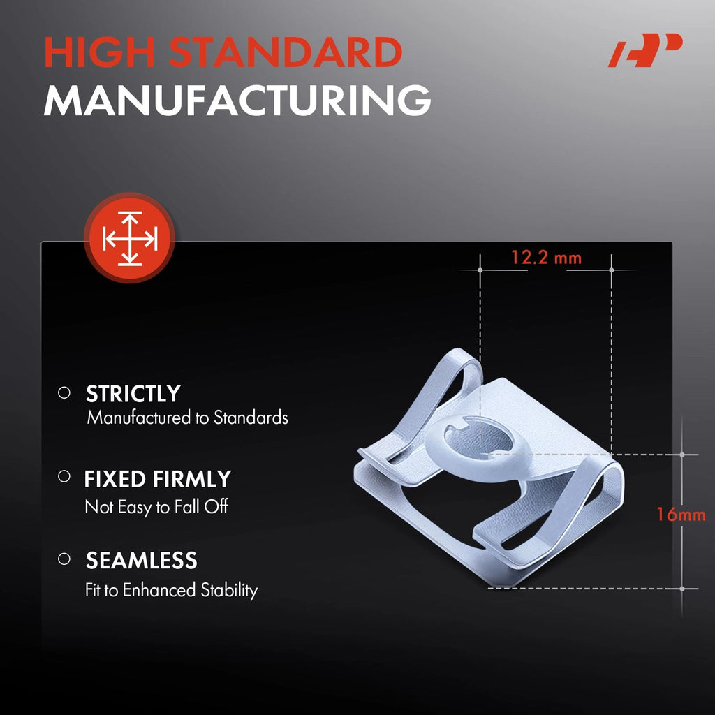 30Pcs Steel Speed Nut Retainer Clips for BMW 525i 528i 530i (2001–2007)