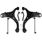 Front LH & RH Lower Control Arm w/Ball Joint & Tie Rod End for Santa Fe Sorento (2010–2021)