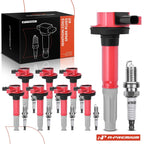 Set of 8 Ignition Coils & Iridium Spark Plugs for F-150, Mustang (2011–2016)