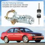 Ignition Switch Assembly with 2 Keys for Toyota Corolla (1998-2002) Rav4 (1998-2000)