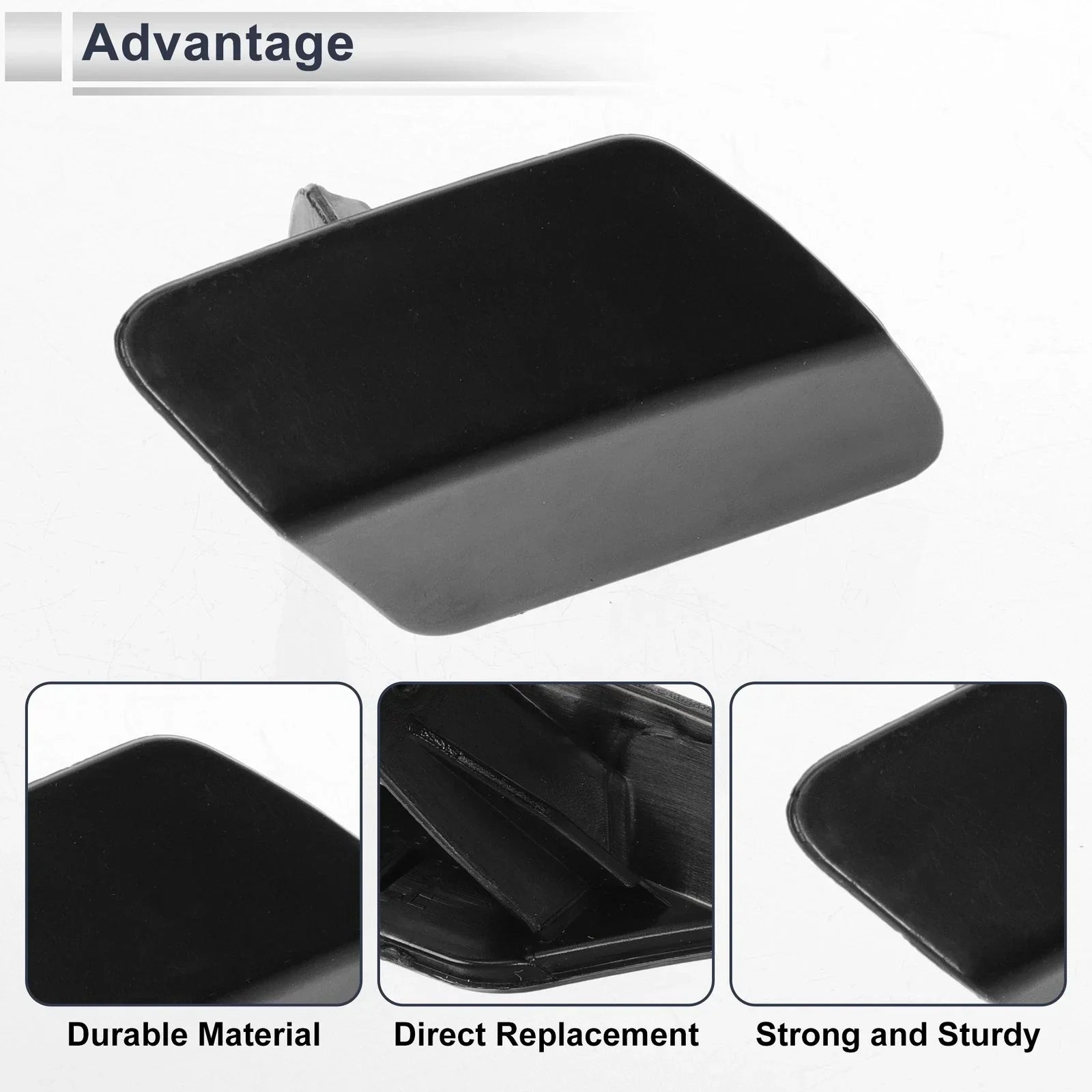 Right Front Bumper Headlight Washer Nozzle Cover Cap for BMW 320i Unpainted