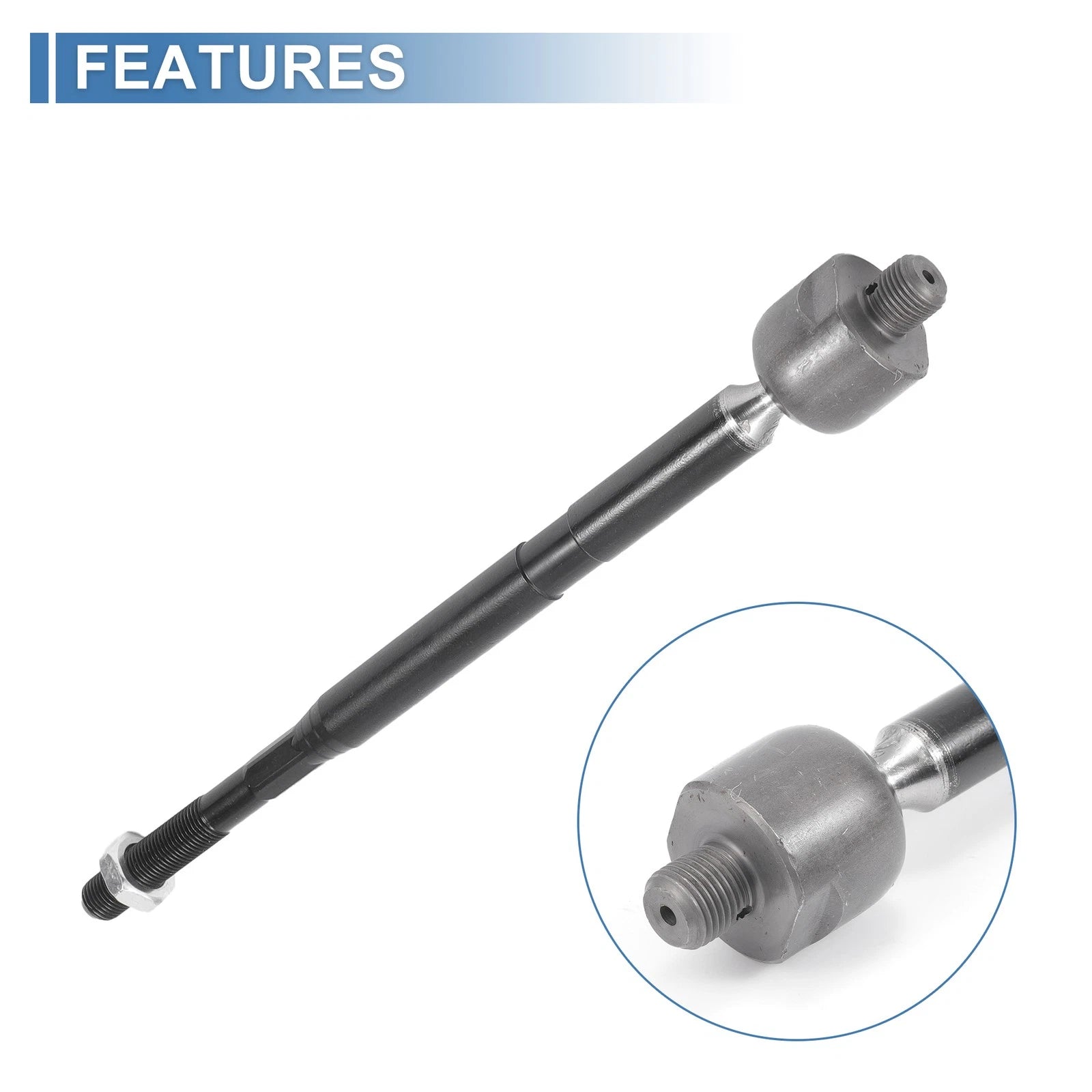 2X Front Inner Tie Rod End Links for Chevrolet Equinox GMC Terrain (2010–2017)