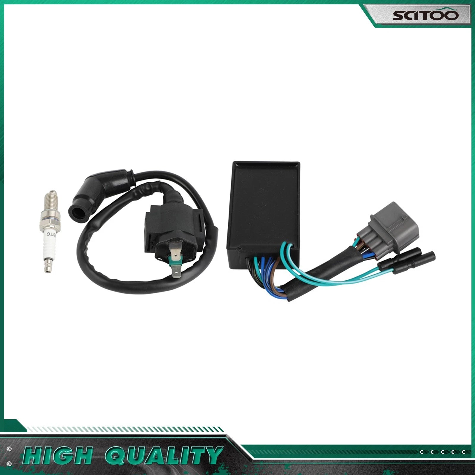 Ignition Coil Spark Plug CDI for Honda Rancher 350 TRX350TE (2000–2005)
