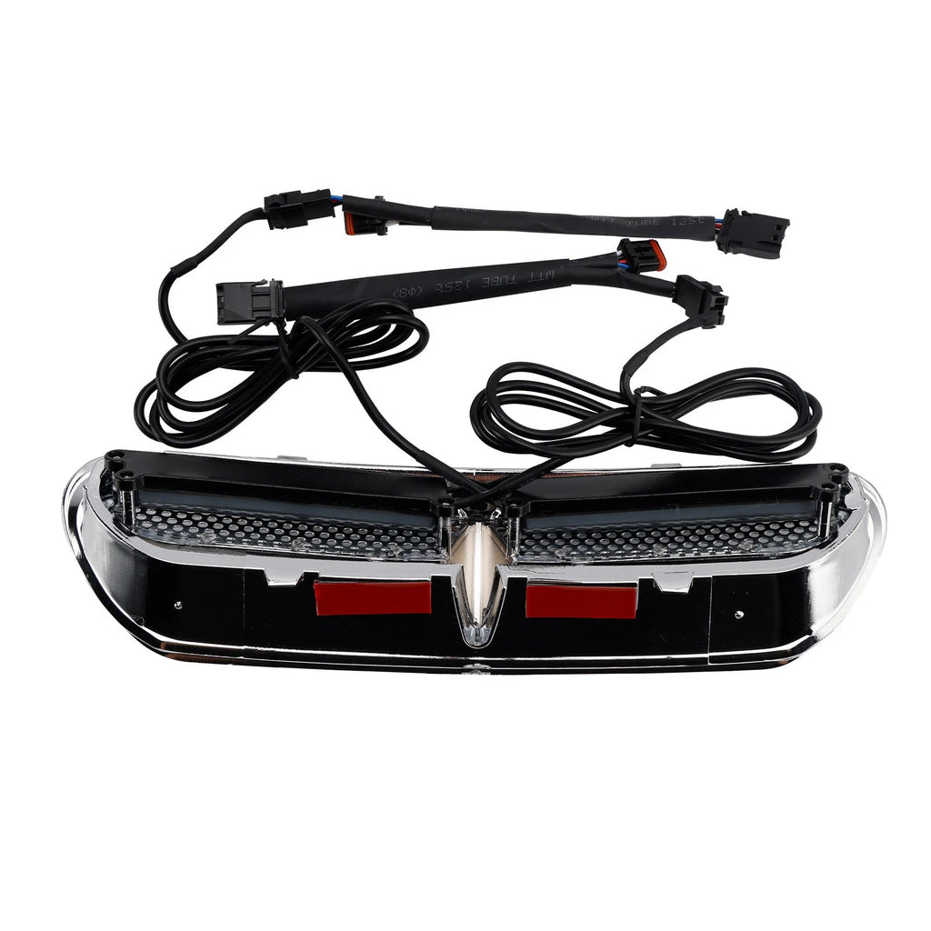 Front Fairing Air Vent LED Light for Touring Street Glide (2014–2024) Chrome