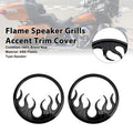 Flame Speaker Grills Accent Trim Cover for Harley Touring Electra Glide Ultra
