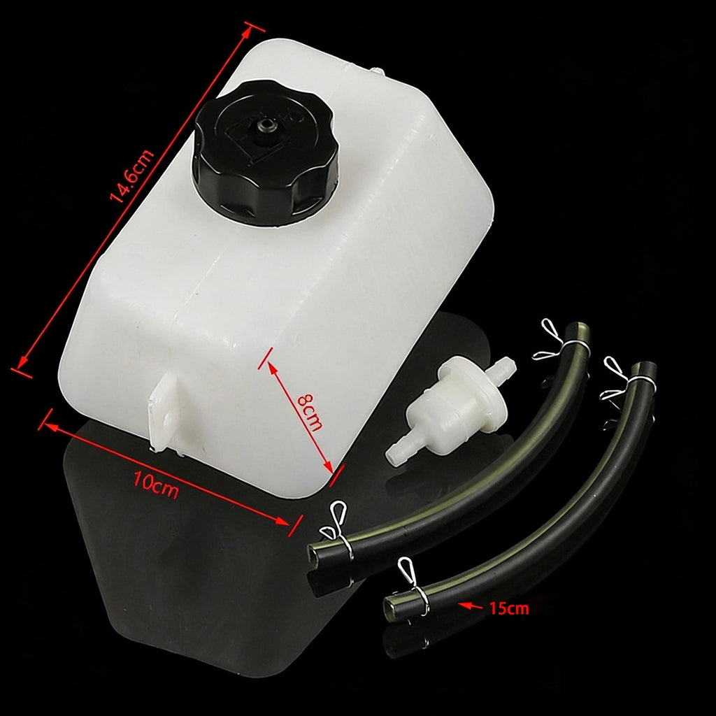Fuel Tank 1L for 49cc Mini Motorcycle with Filter & 2 Fuel Hoses
