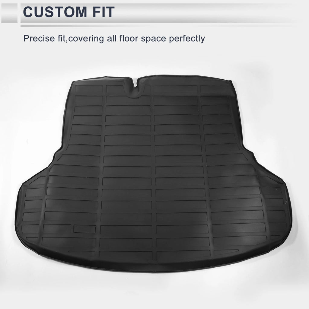 Cargo Liner Rear Trunk Mat for Nissan Sentra (2014–2019) TPE Long Grid Pattern