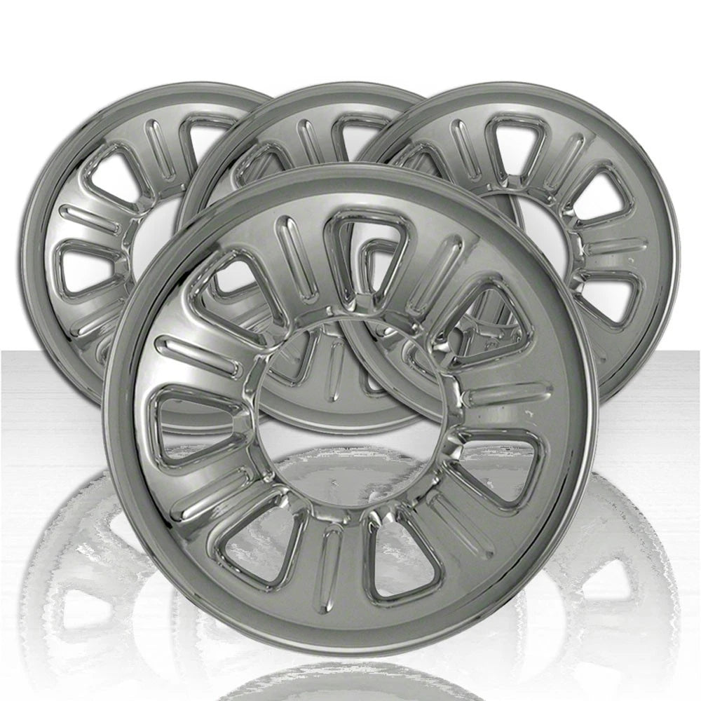15" Chrome Wheel Skins Caps Full Covers for 2000-2011 Ranger 7 Spoke Steel Rim