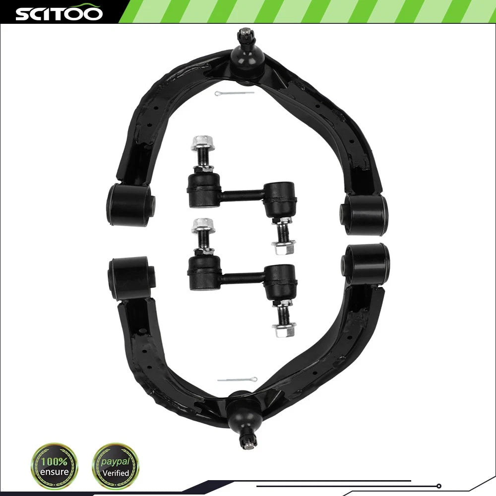 Set of 4 Control Arm, Ball Joint, Sway Bar End Link for Infiniti QX56 QX80