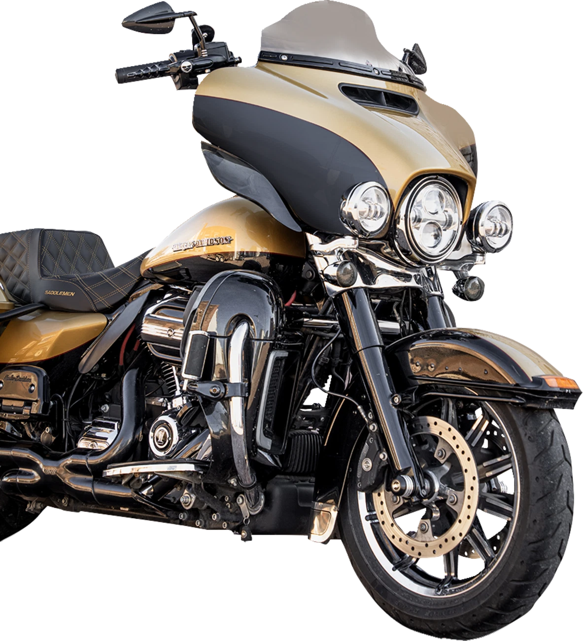 Klock Werks Flare Windshield 6.5" Clear for FLH (2001–2023) KWW-01-0702