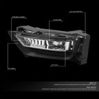 Fog Light Lamps for Honda Accord Sedan (2013–2015) - Clear Lens, Switch